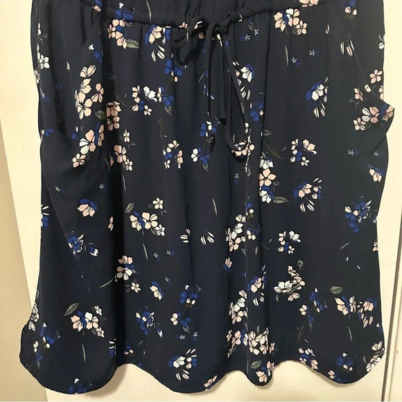 41 Hawthorn sleeveless navy tie front dress size 3X - Picture 4 of 9